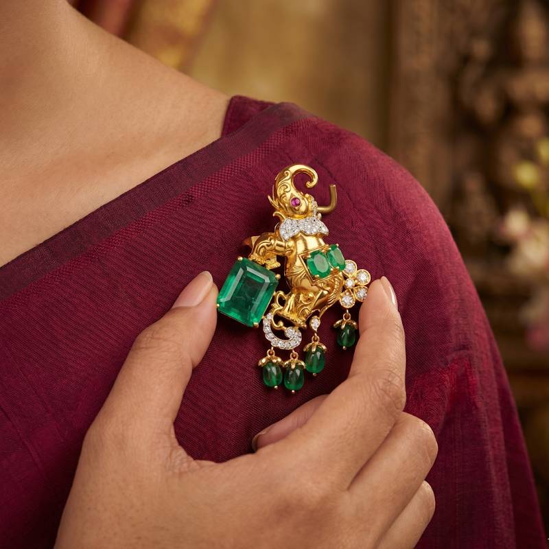 Sushma Diamond Brooch