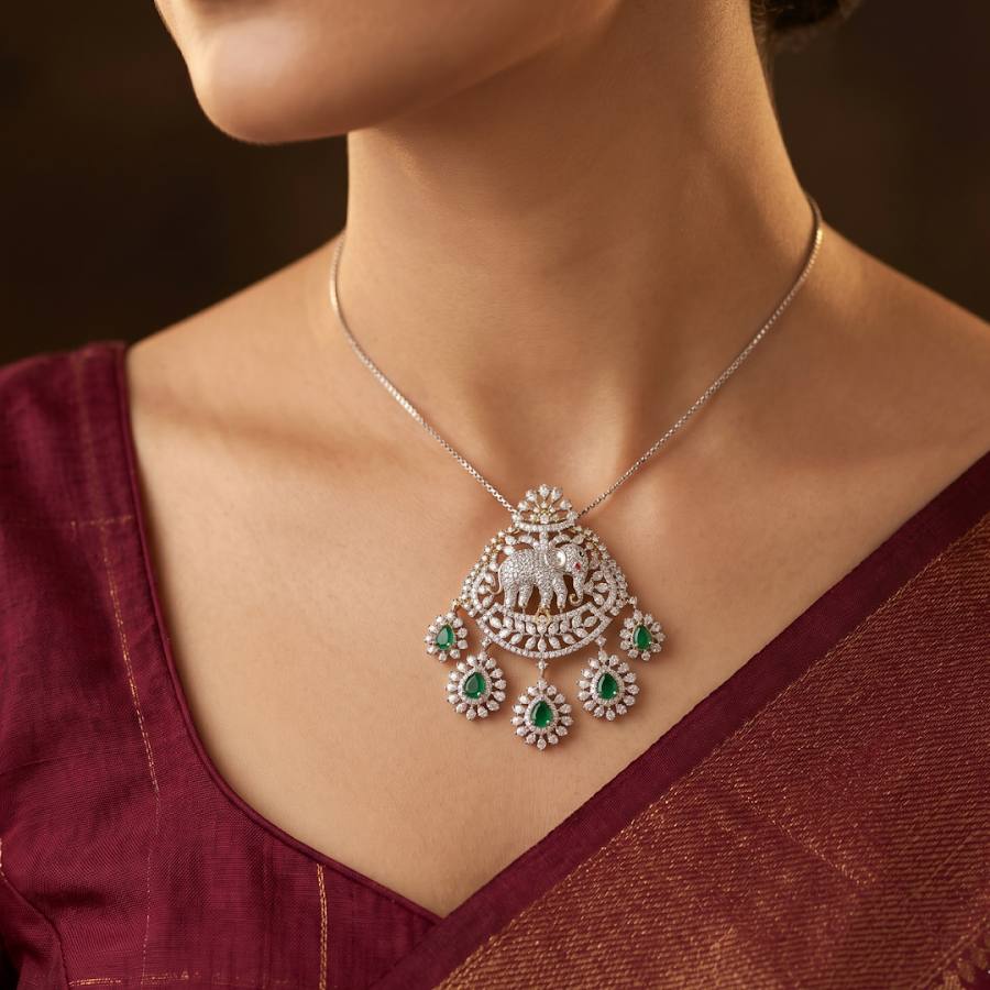 Floral Diamond Pendant