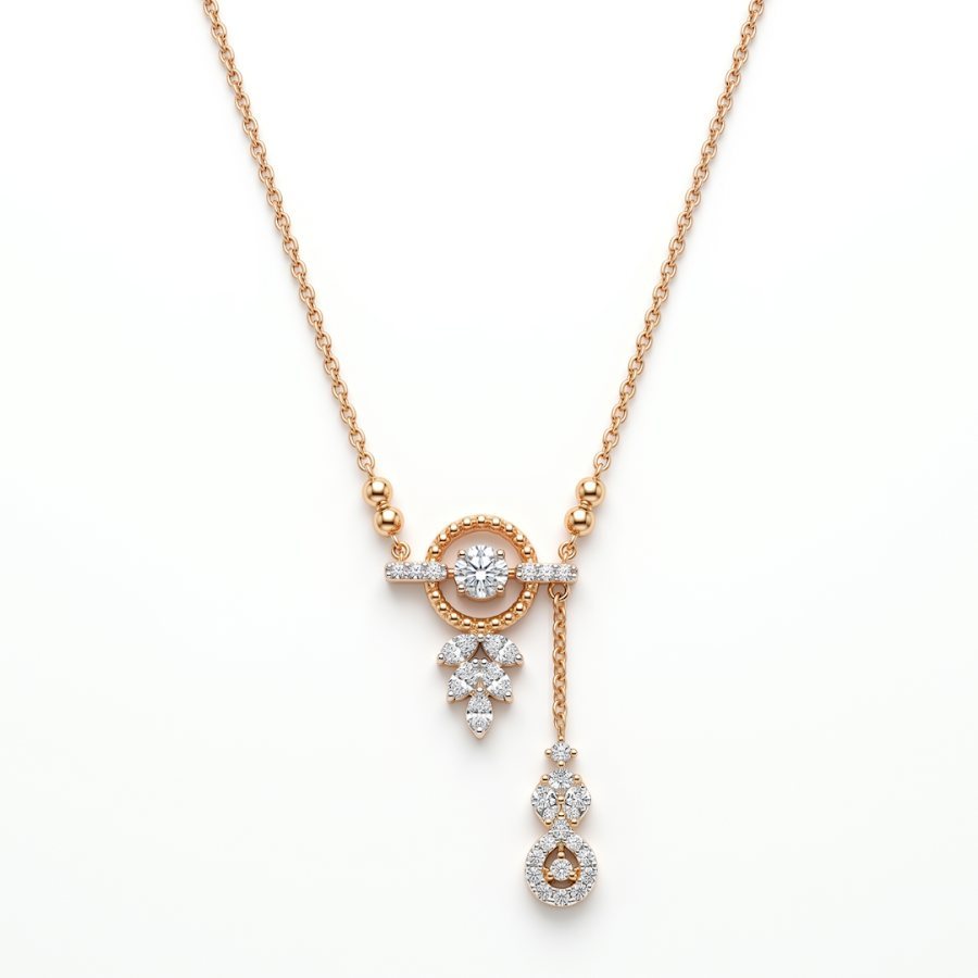 Vidhya Diamond Pendant with Chain