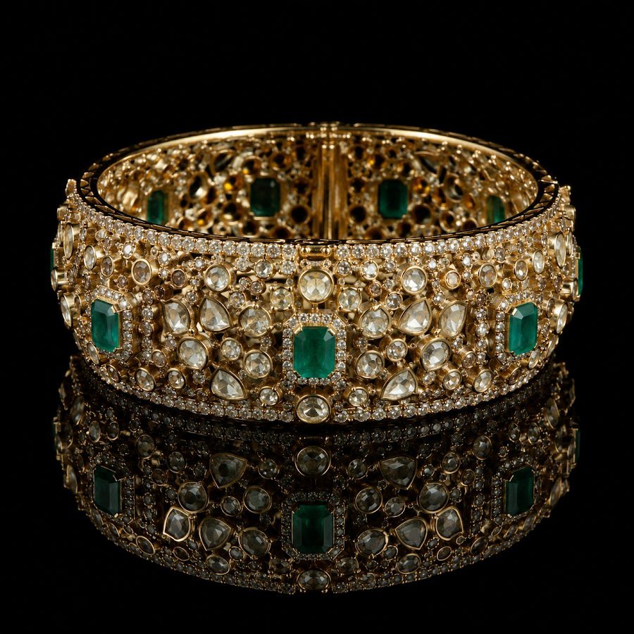 Keertana Gold Bangles (Pair)