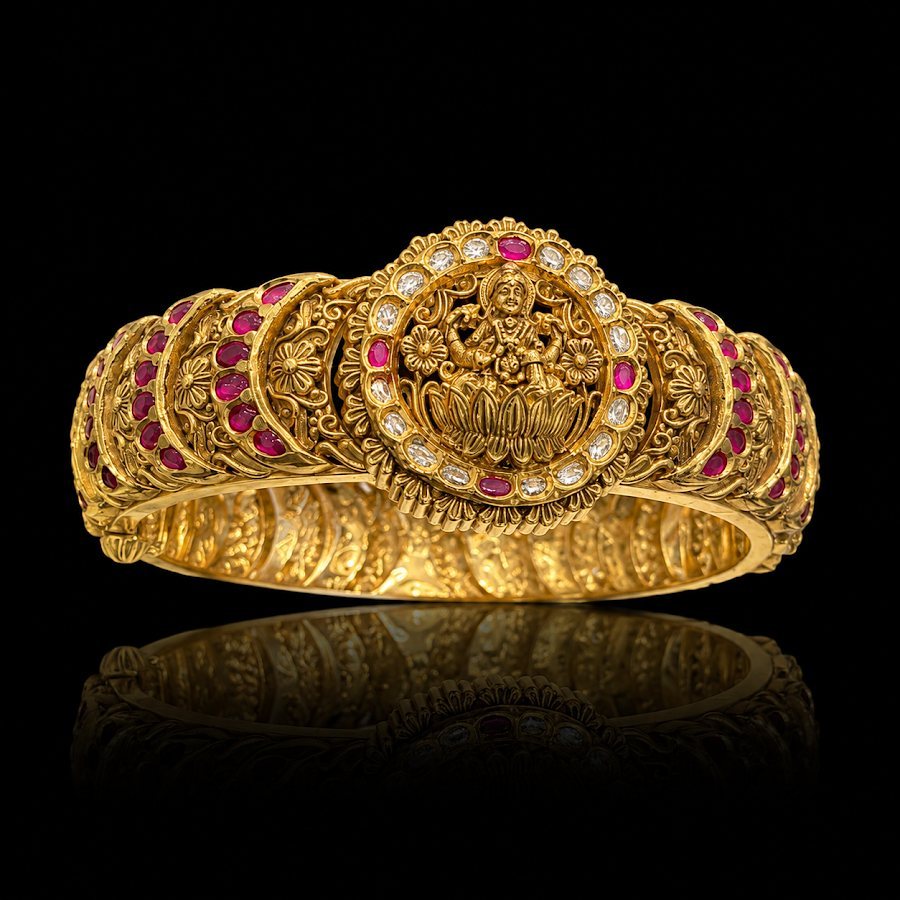 Lasya Gold Bangles (Pair)