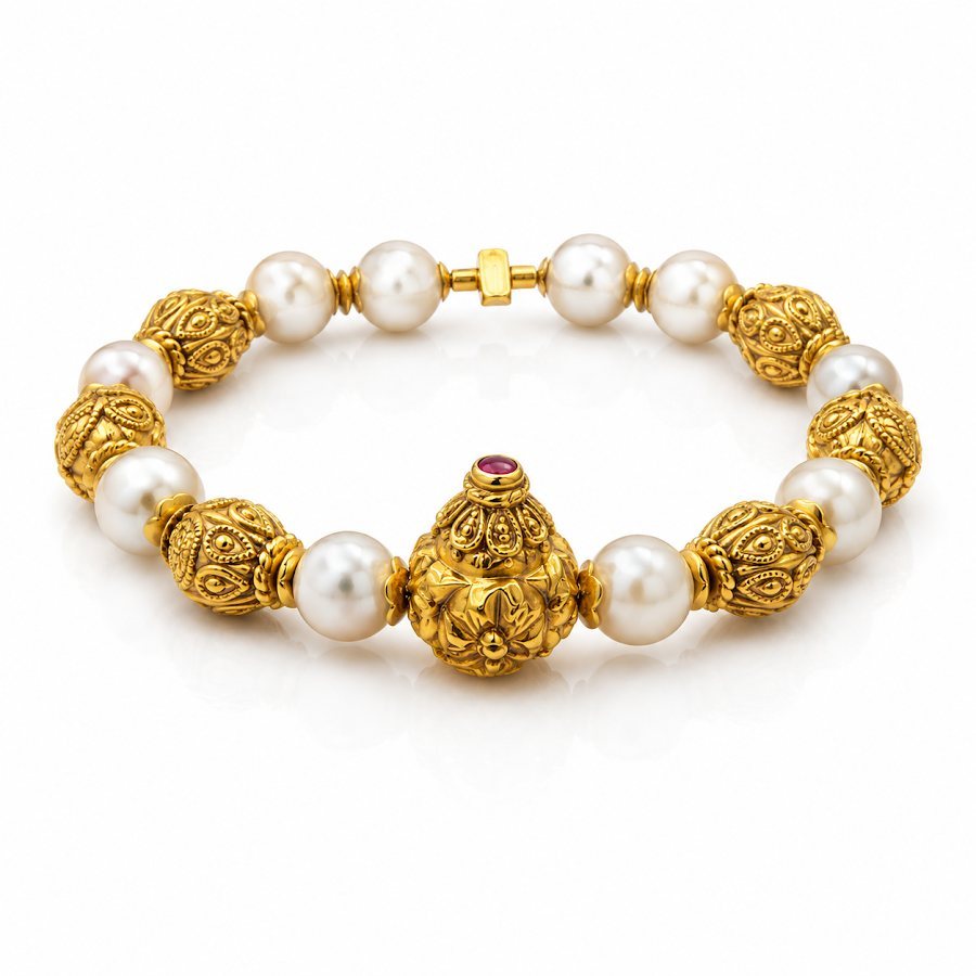 Lalitha Gold Bangles (Pair)