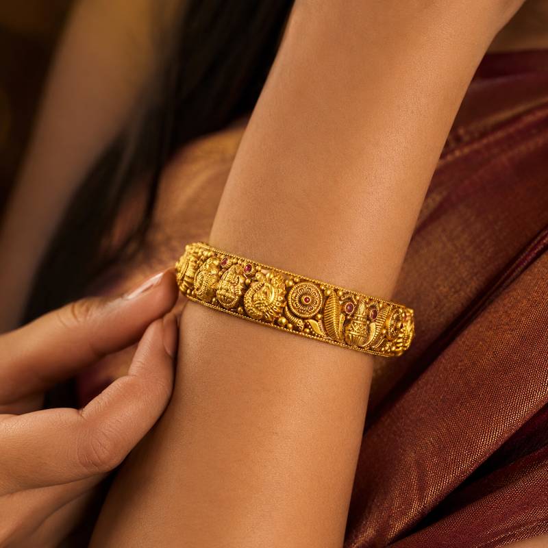 Deepika Gold Bangles (Pair)