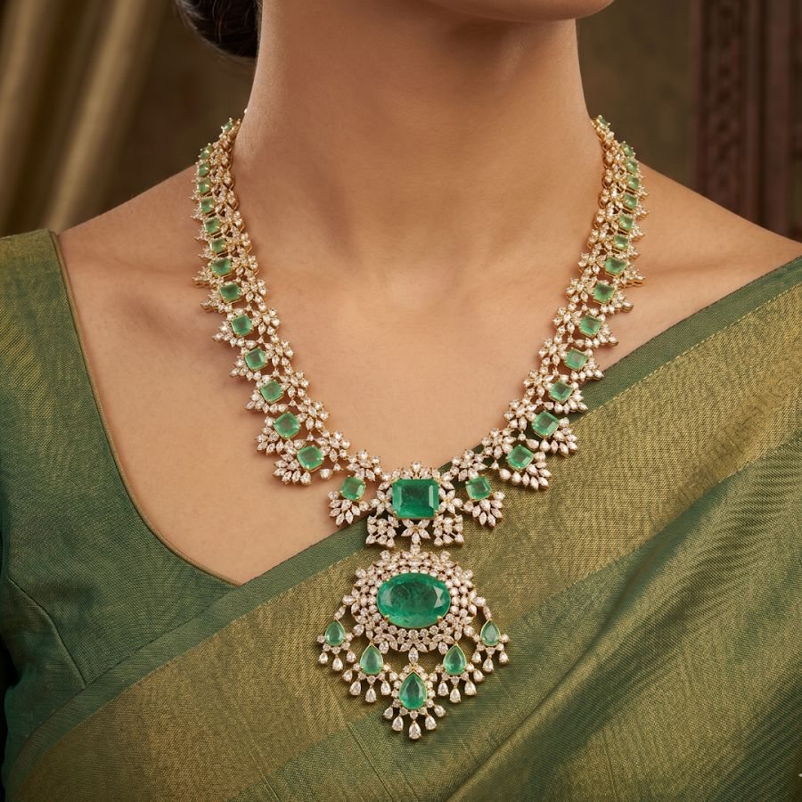 Yogitha CZ Gold Haram