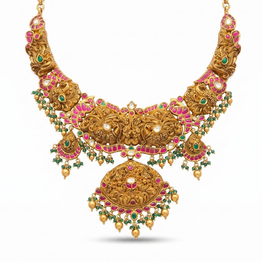 Vinutha Nakshi Kundan Necklace