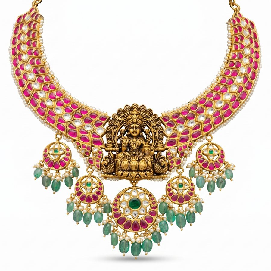 Vijaya Nakshi Kundan Necklace