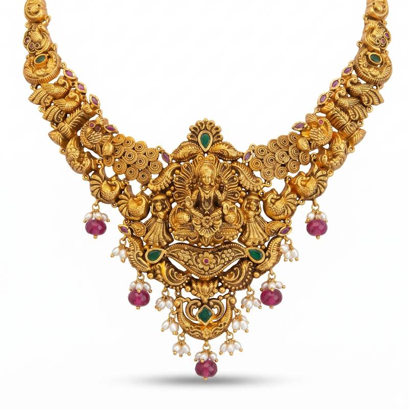 Shreya Nakshi Gold Choker