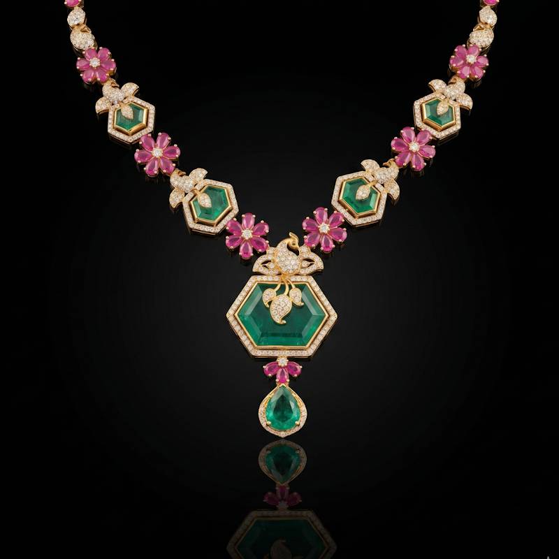 Advika CZ Gold Necklace