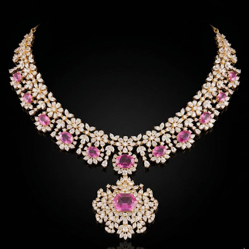 Bhoomika CZ Gold Necklace