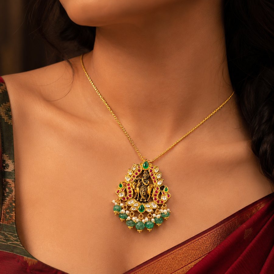 Bhavika Gold Pendant