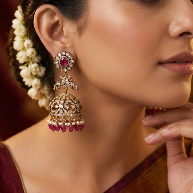 Mrinalini Polki Earrings