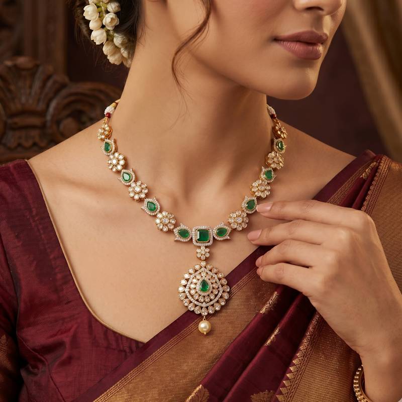 Girija Polki Necklace Set